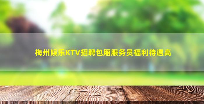 梅州娱乐KTV招聘包厢服务员福利待遇高